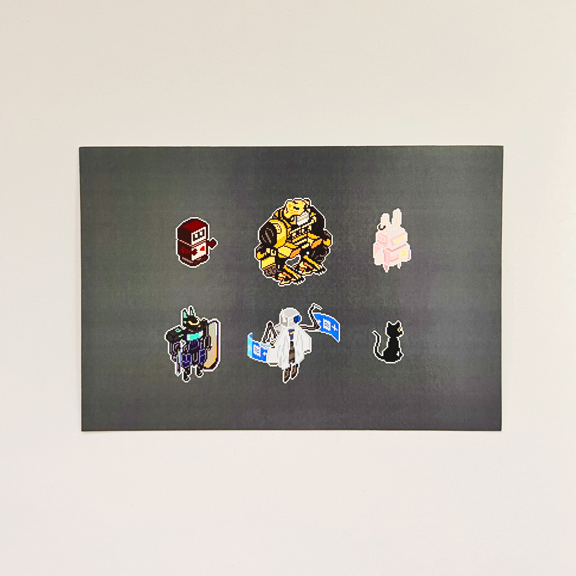 ポストカード] MECHA PIXELS：キャラクターズ – PIXEL STACK